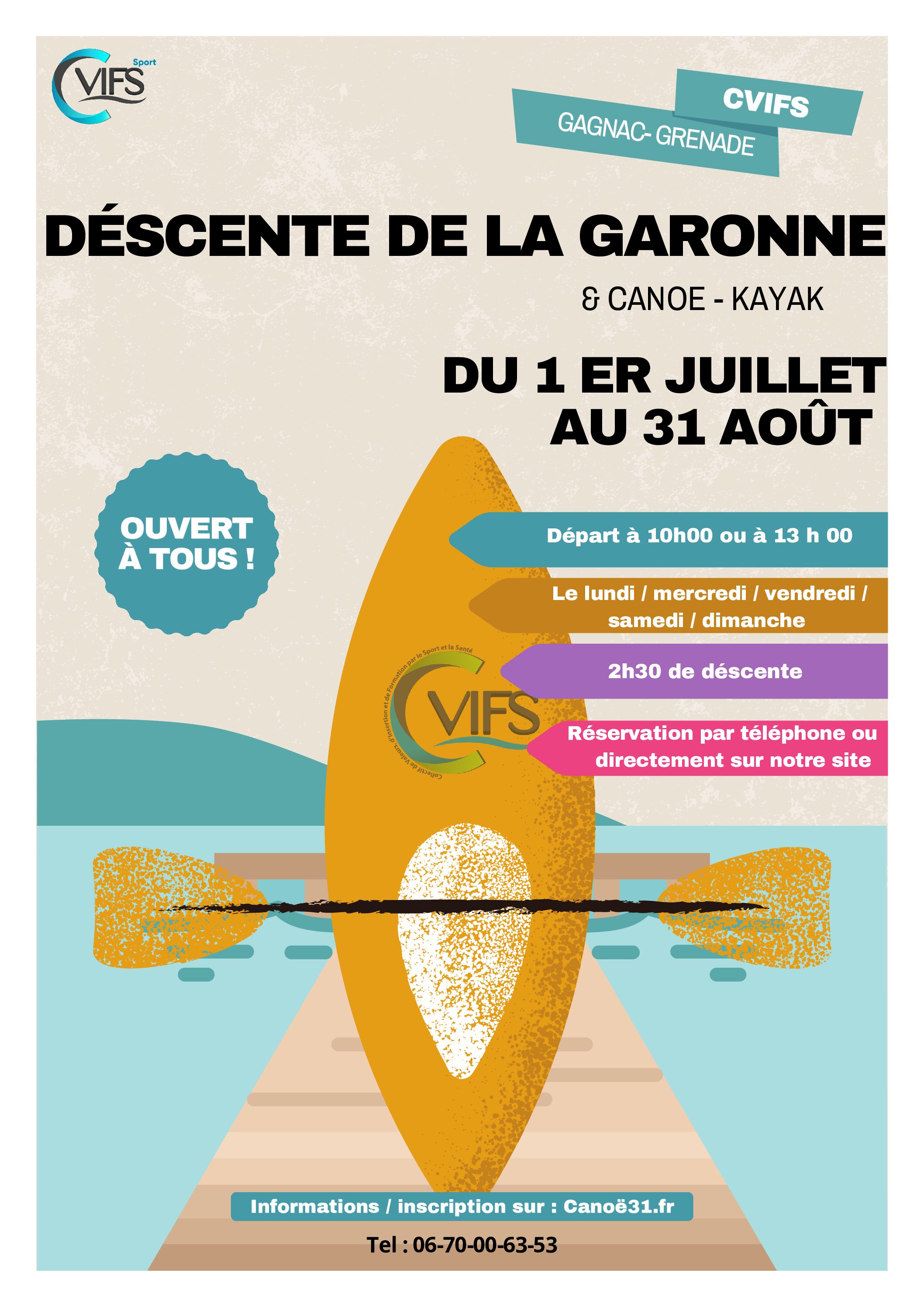 Descente de la Garonne !